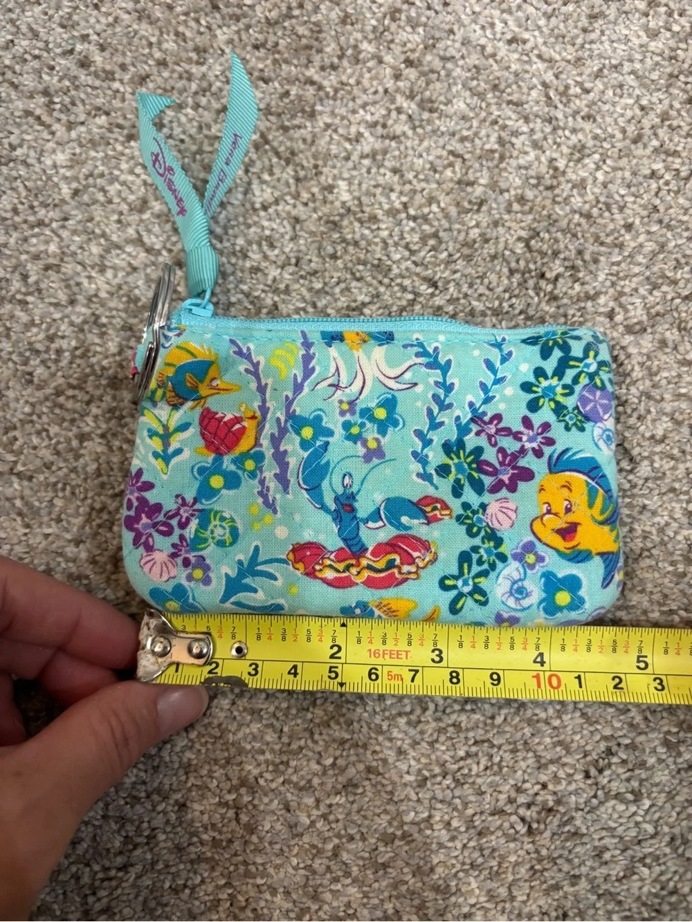 Vera Bradley Disney The Little Mermaid Zip ID Case